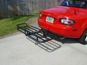 Harbor Freight Cargo Carrier modified to fit a 1-1/4" receiver
