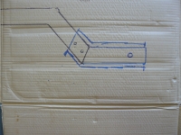 sketch on the cargo carrier box to showing original layo
