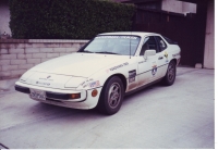 Porsche 924S at end of 1990 One Lap of America