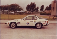 Porsche 924S at start of 1990 One Lap of America